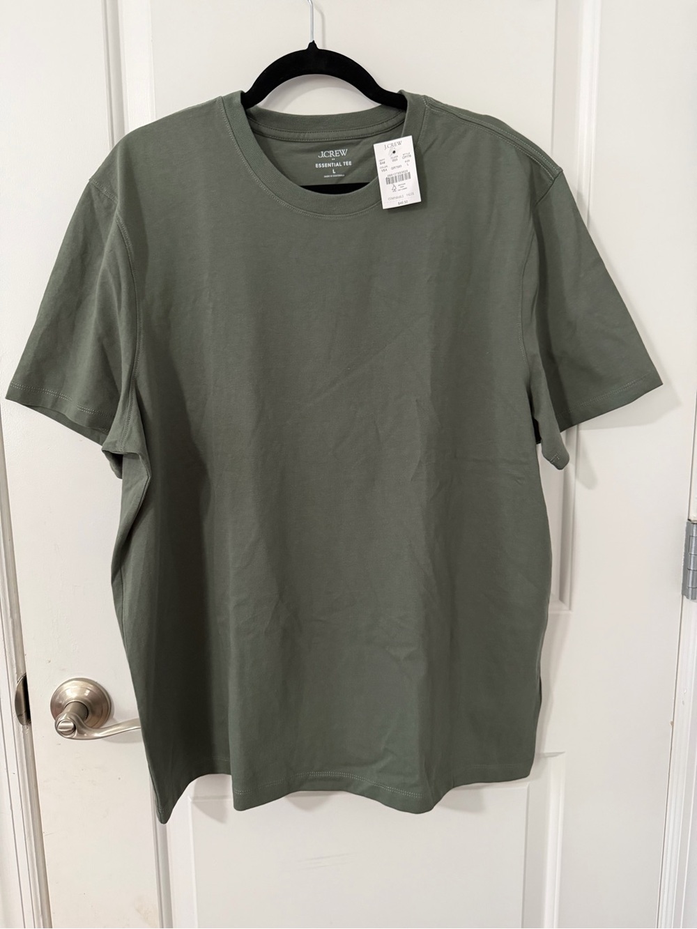 J. Crew Men's Crewneck Tee in Olive